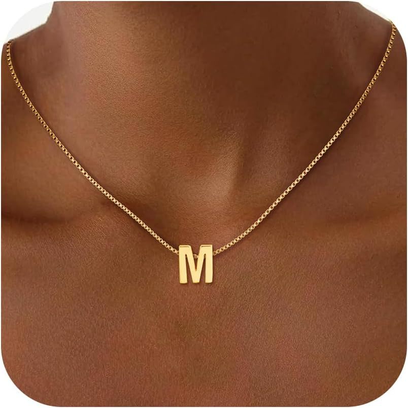 18K Initial Necklace
