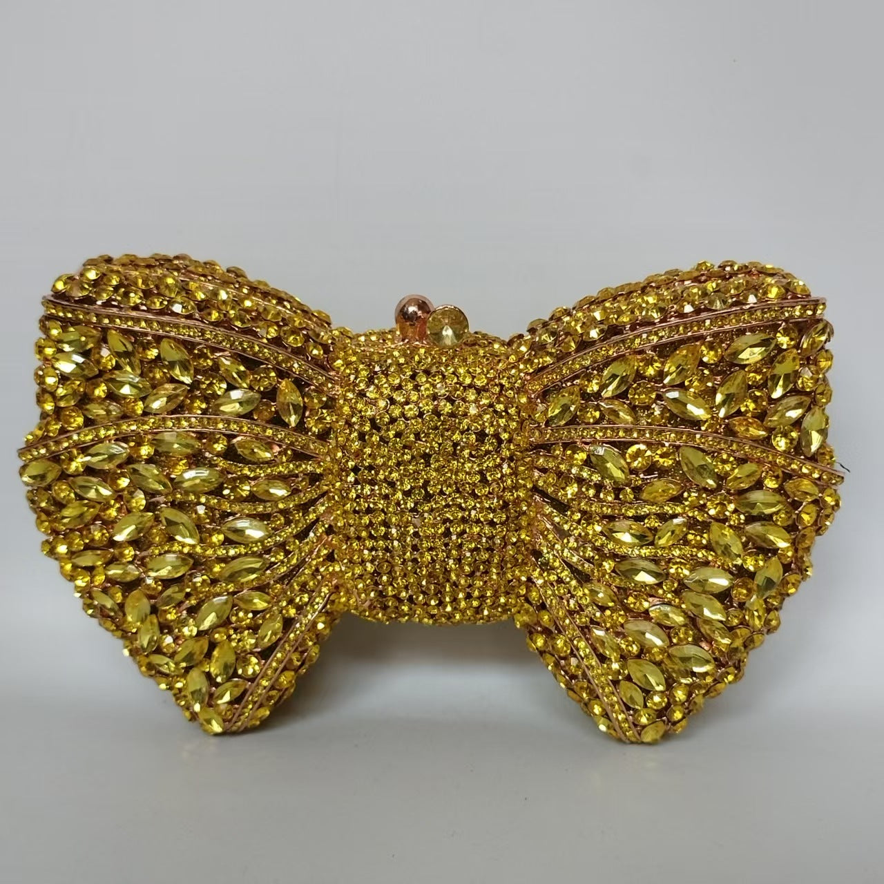 Rhinestone Bow Evening Bag