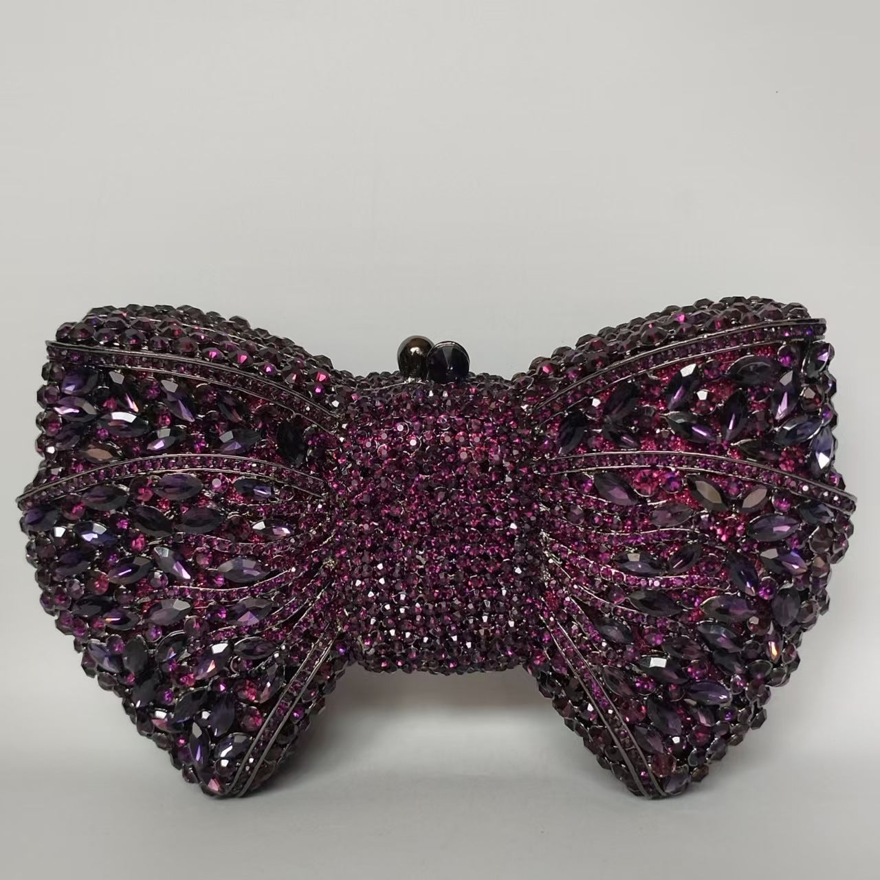 Rhinestone Bow Evening Bag