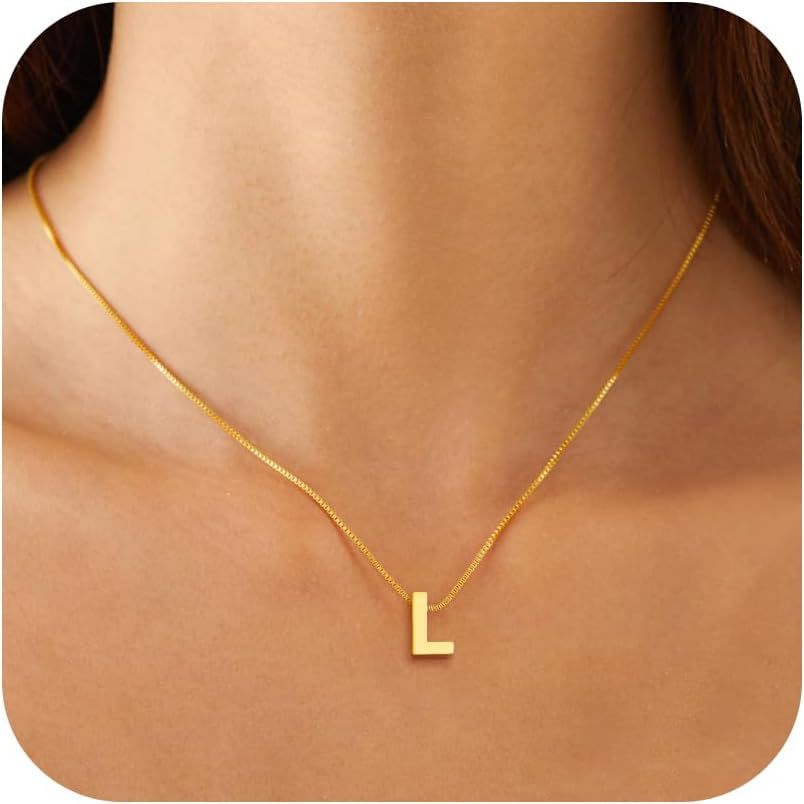 18K Initial Necklace
