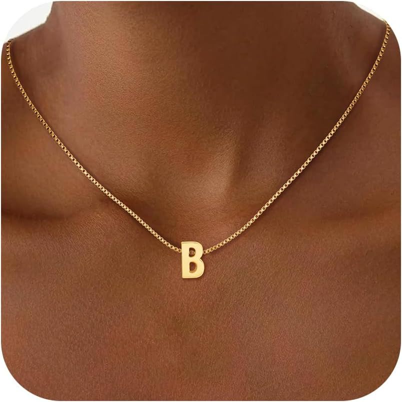 18K Initial Necklace