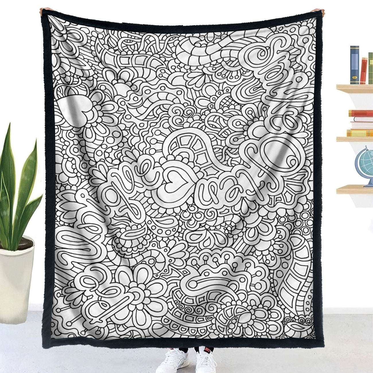 DIY Coloring Blanket with Color Brushes