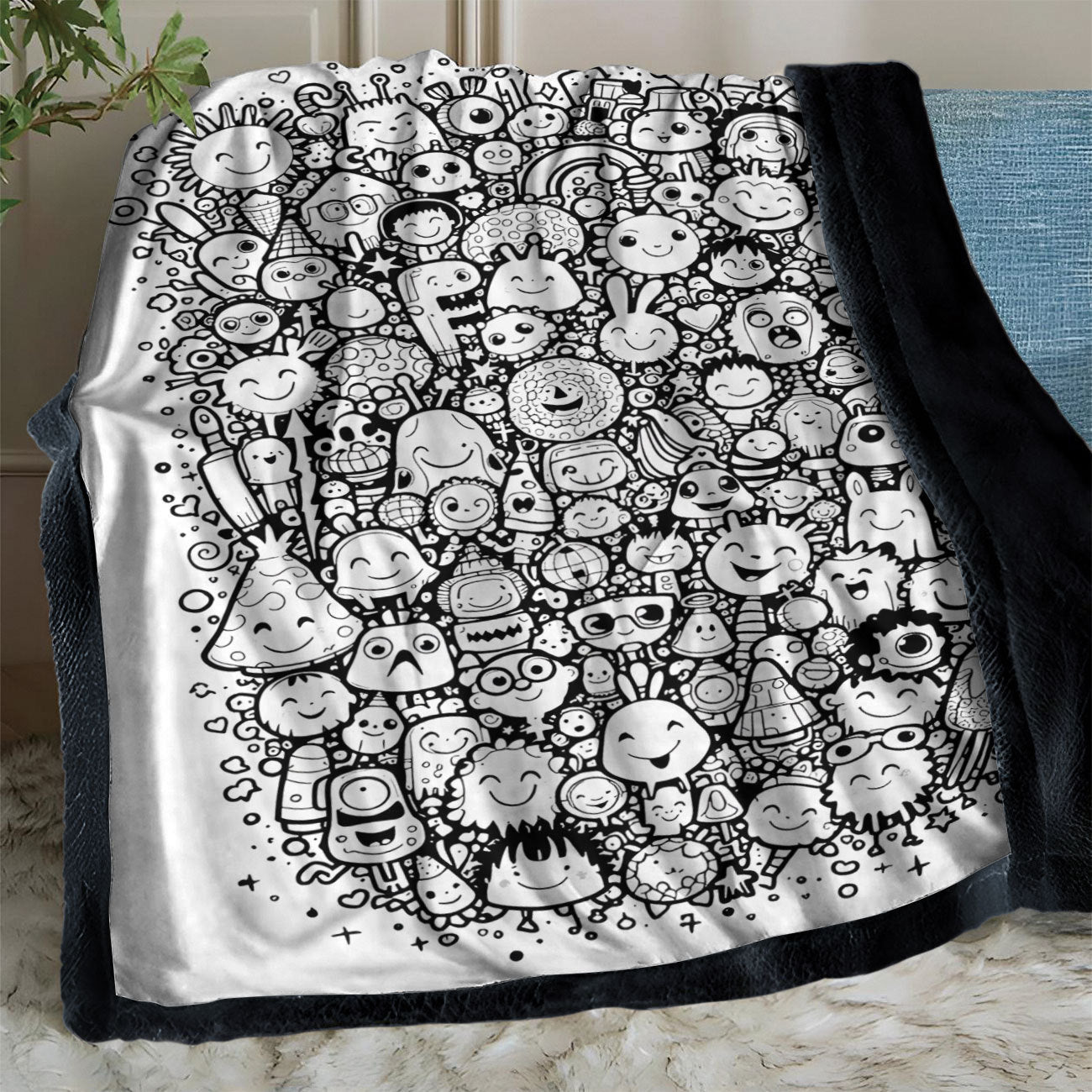 DIY Coloring Blanket with Color Brushes