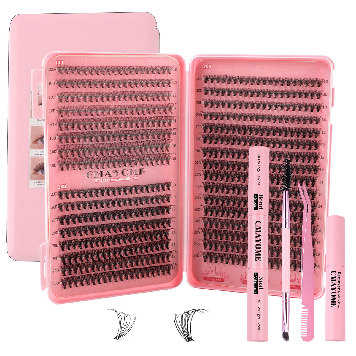 Eyelash clusters