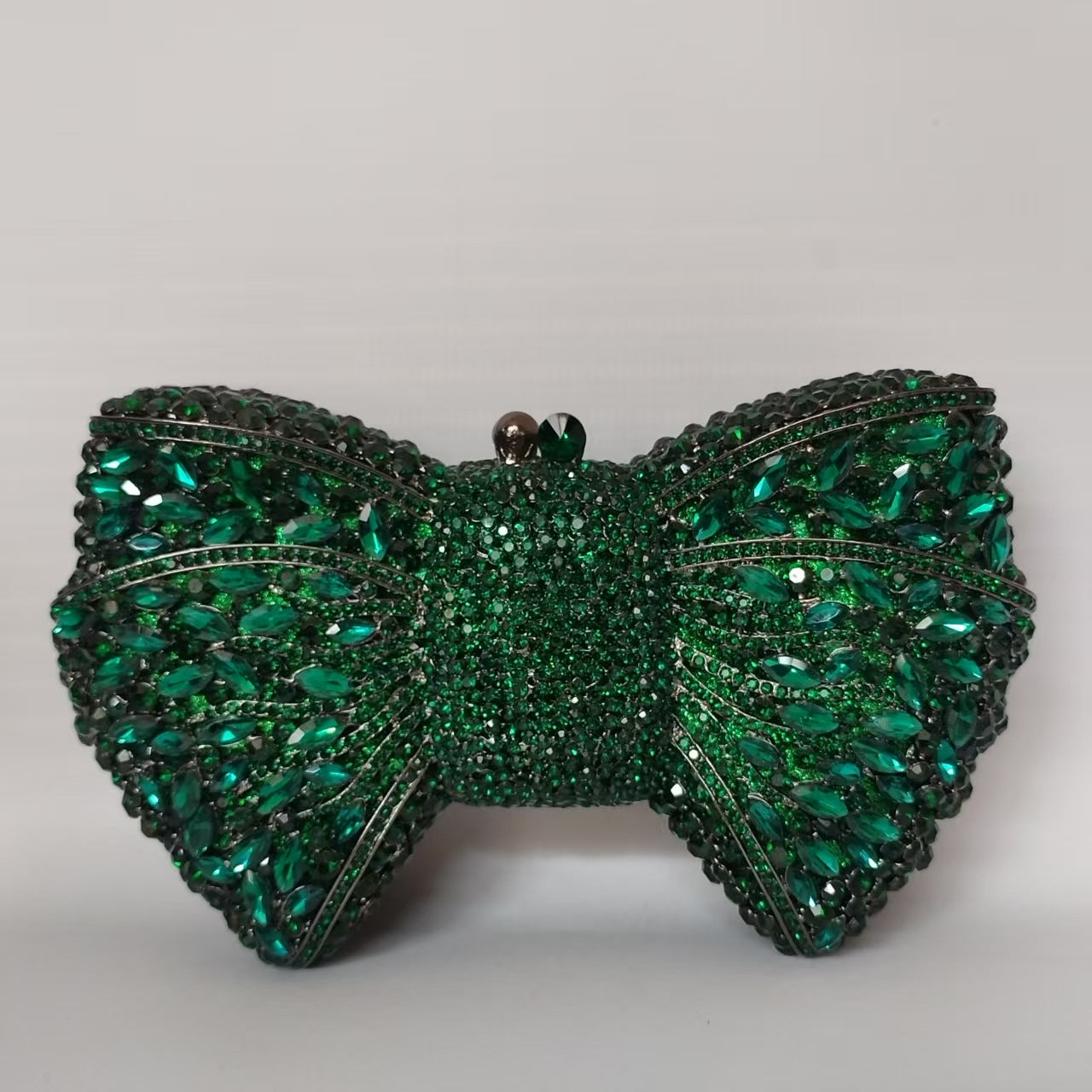 Rhinestone Bow Evening Bag