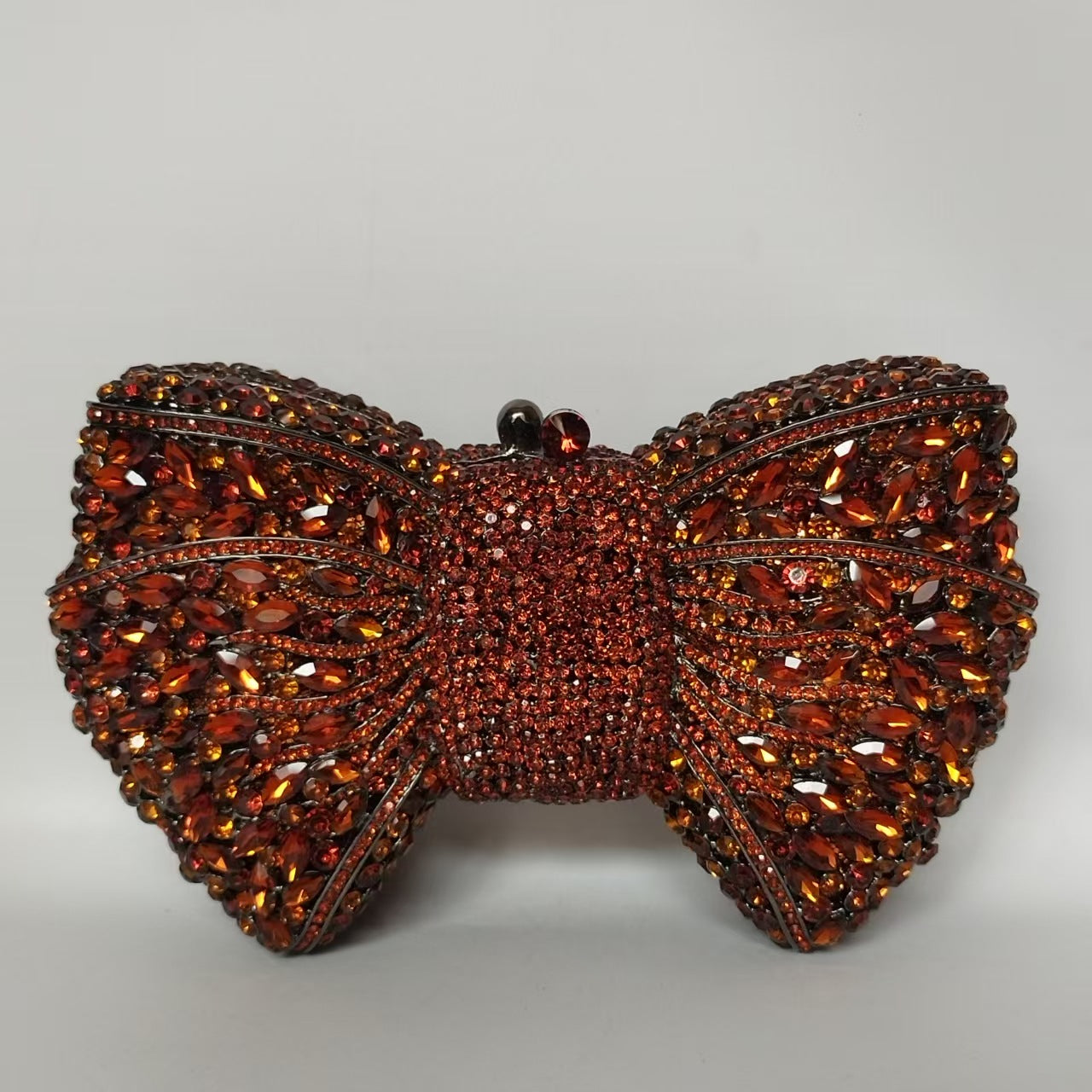 Rhinestone Bow Evening Bag