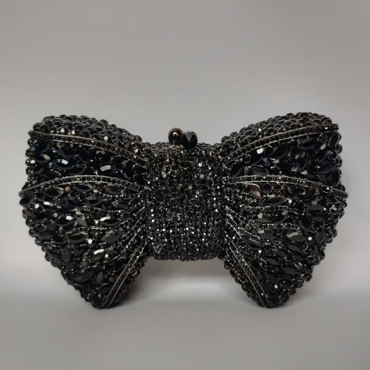 Rhinestone Bow Evening Bag