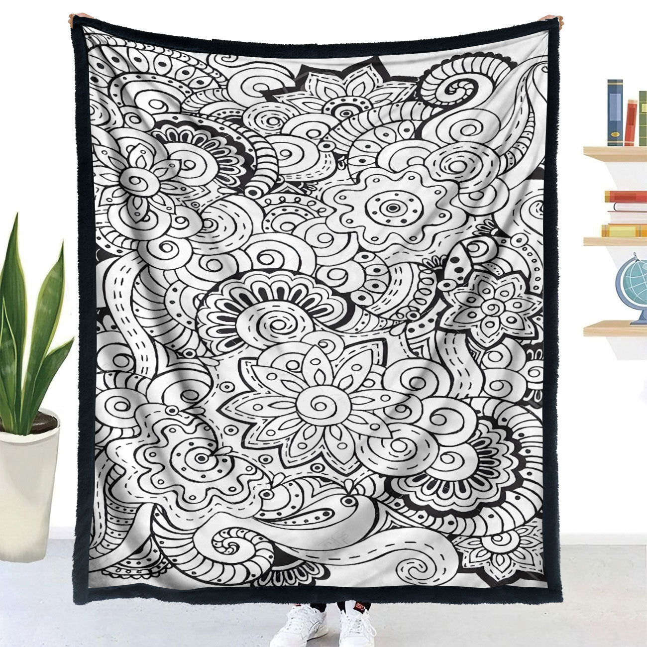 DIY Coloring Blanket with Color Brushes