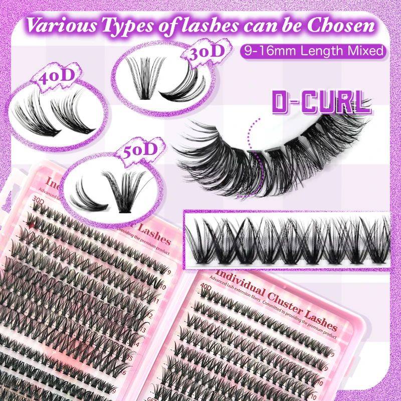 Eyelash clusters