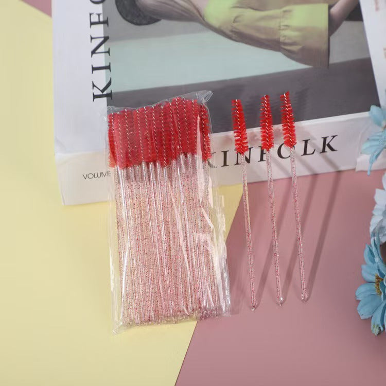 Disposable Eyelash Comb and Eyebrow Brush Set