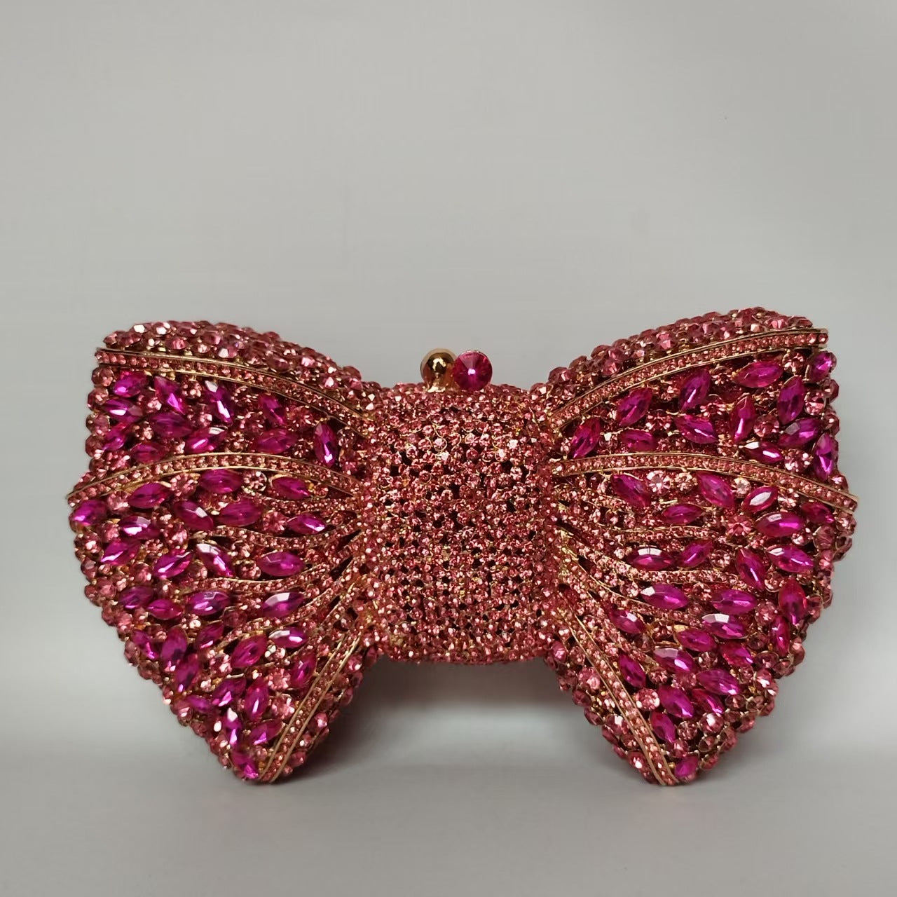 Rhinestone Bow Evening Bag