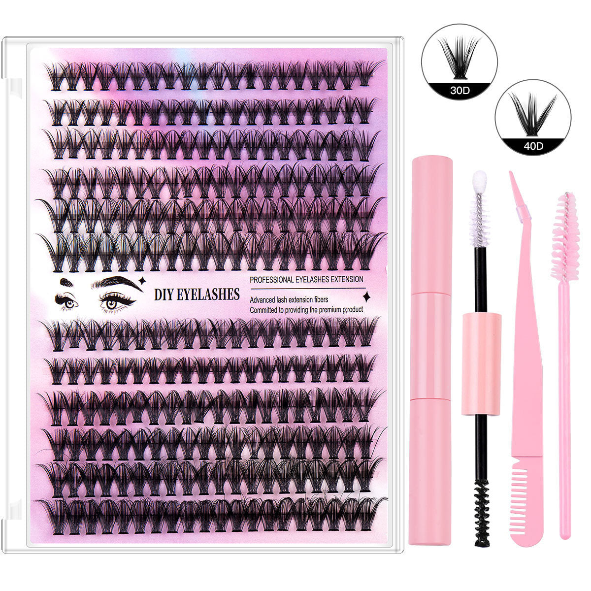 Eyelash clusters