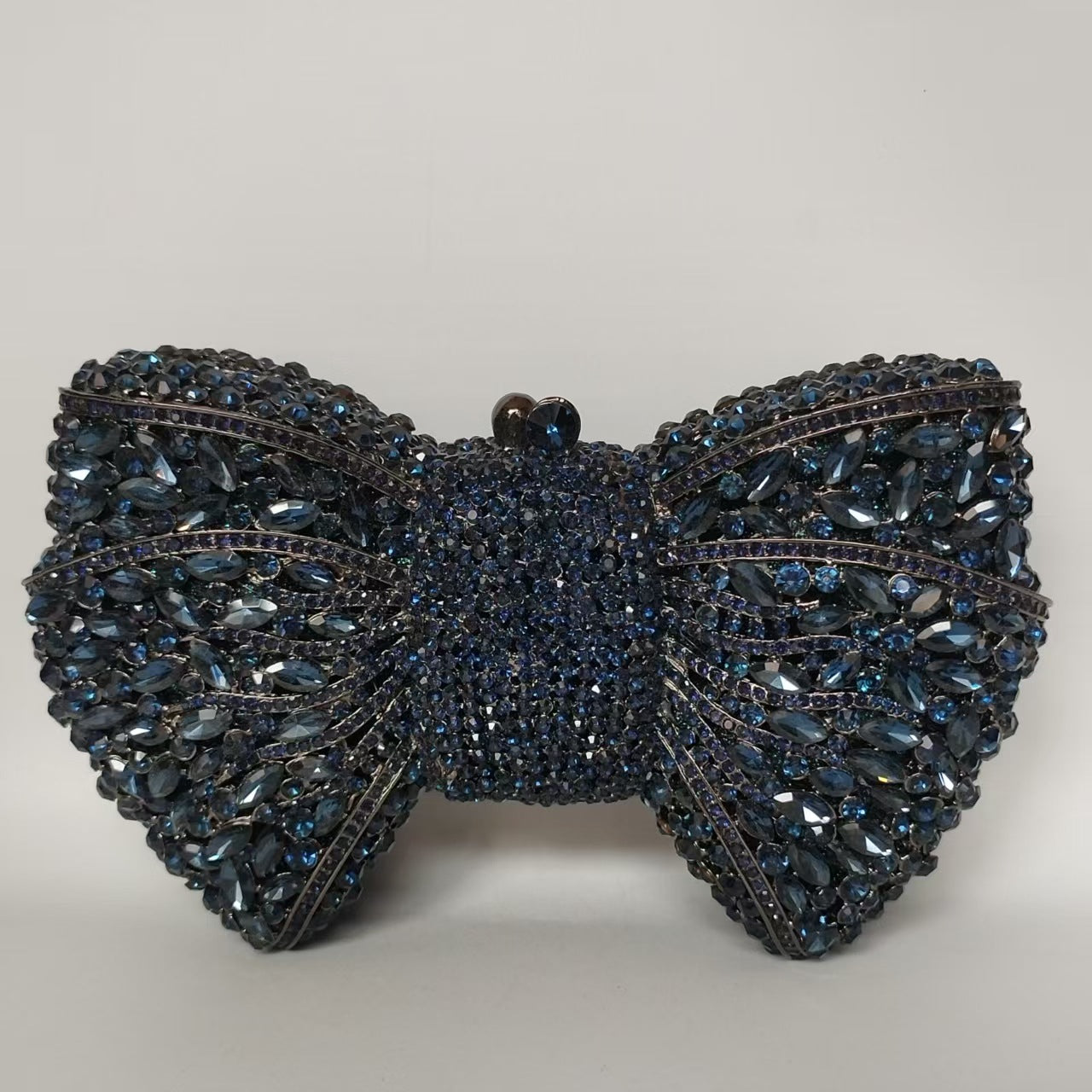 Rhinestone Bow Evening Bag