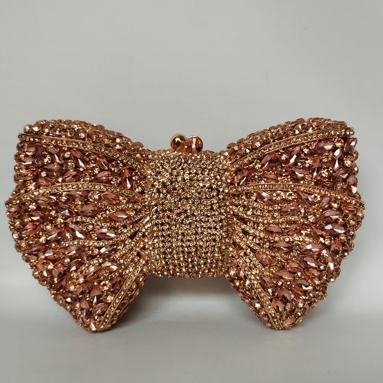 Rhinestone Bow Evening Bag