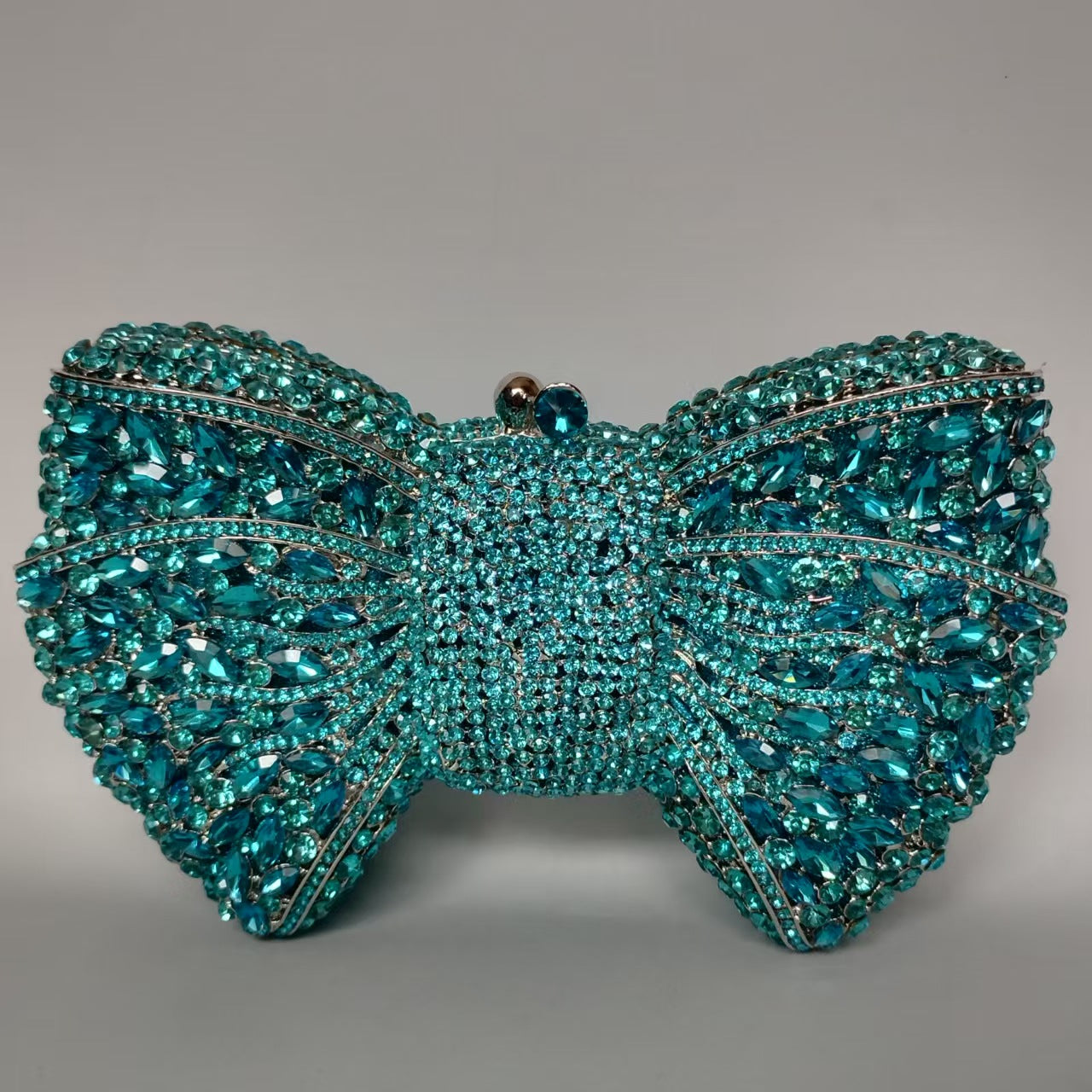 Rhinestone Bow Evening Bag